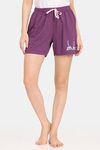Rosaline Joy Sticks Knit Cotton Shorts (Pack of 2) - Blue Purple — thumbnail 2